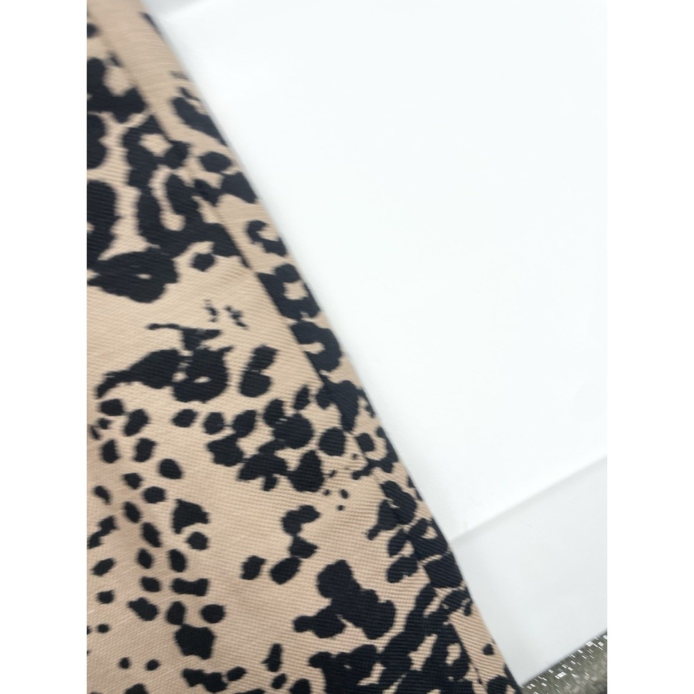 J. Crew High Rise Women's Linen Peyton Pants Leopard Sz 6 Preppy Party Resort - Picture 9 of 9